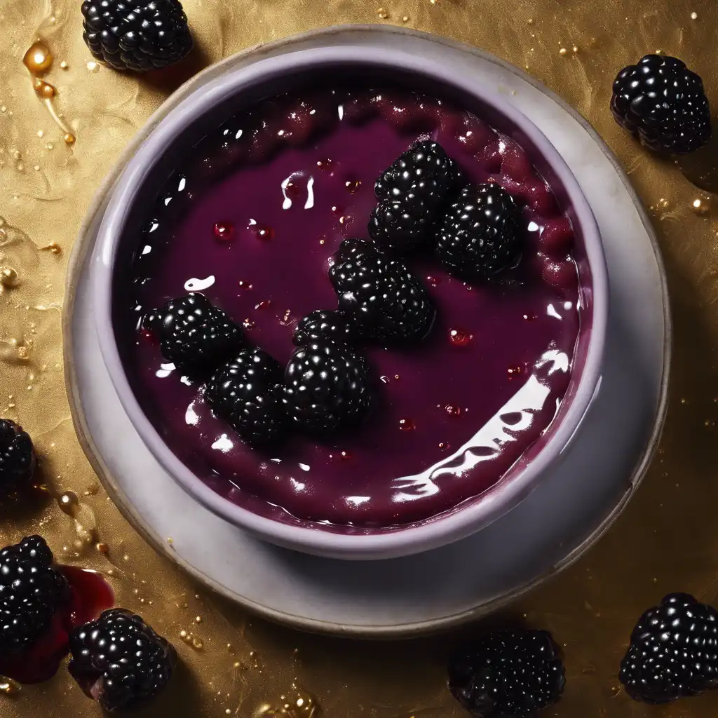 Blackberry Pudding with Whisky