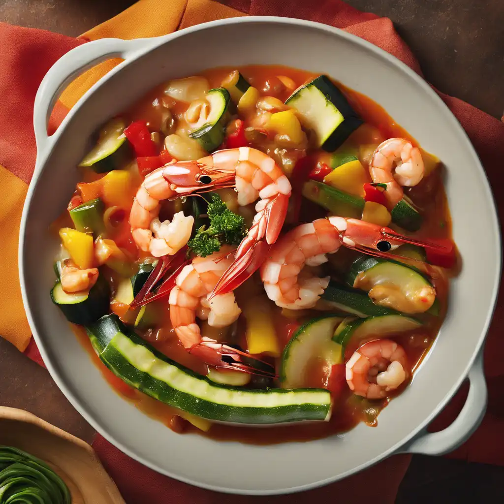 Shrimp and Vegetable Stew with Shellfish Sauce