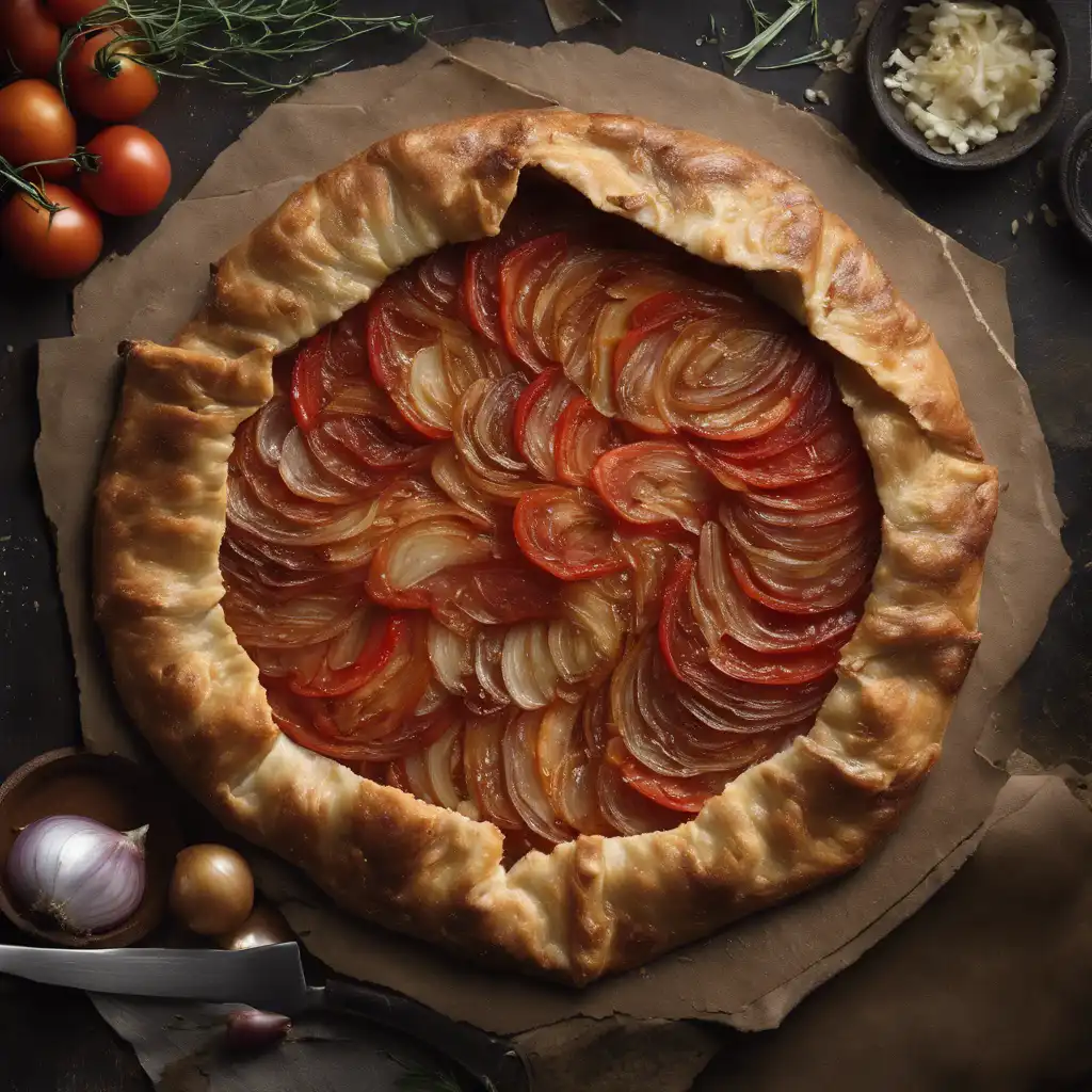 Onion and Tomato Galette