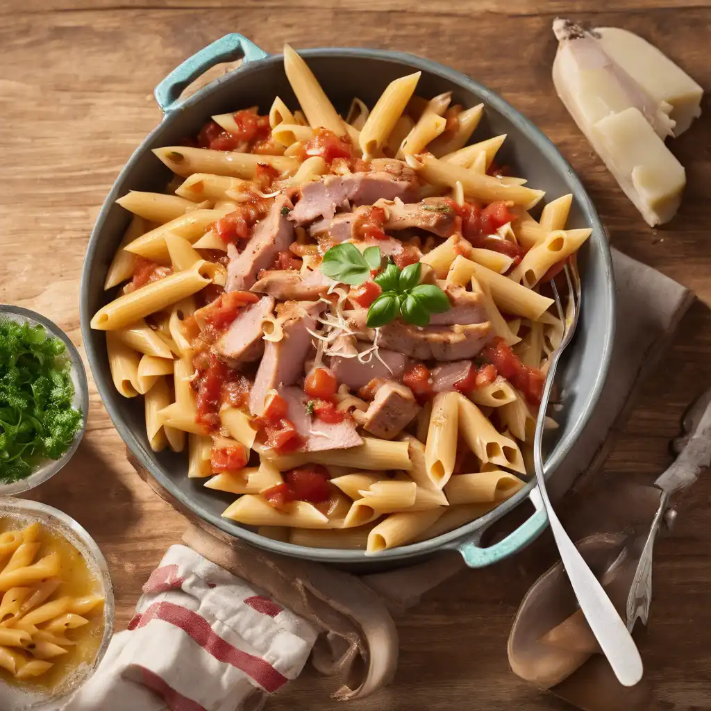 Penne with Pork Loin and Salsa