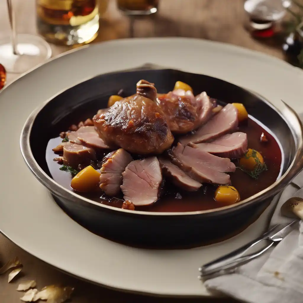 Duck Braised in Wine