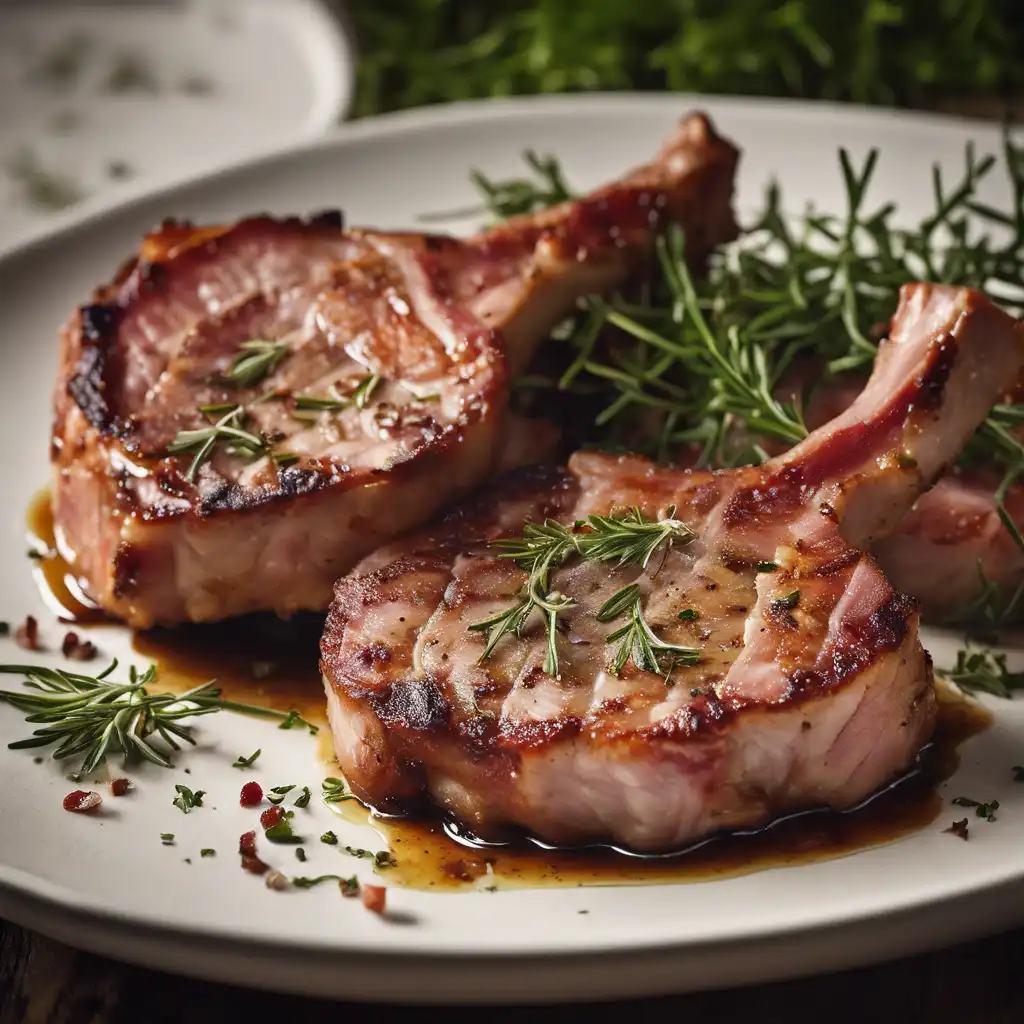 Pork Chops with Bacon and Herbs