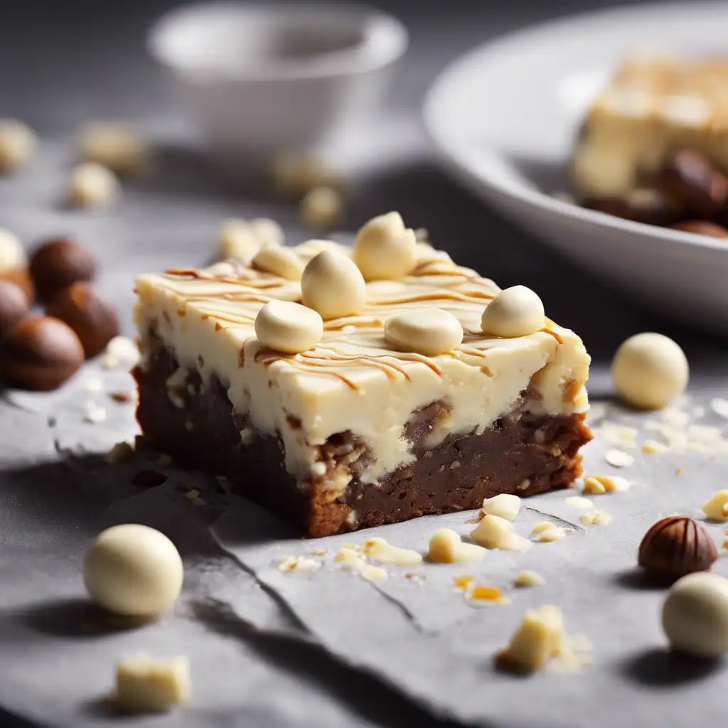 White Chocolate and Macadamia Brownie