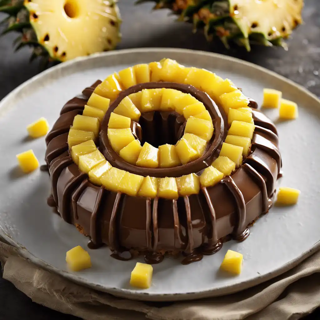 "Chocolate Waffle Cake Pinwheel"