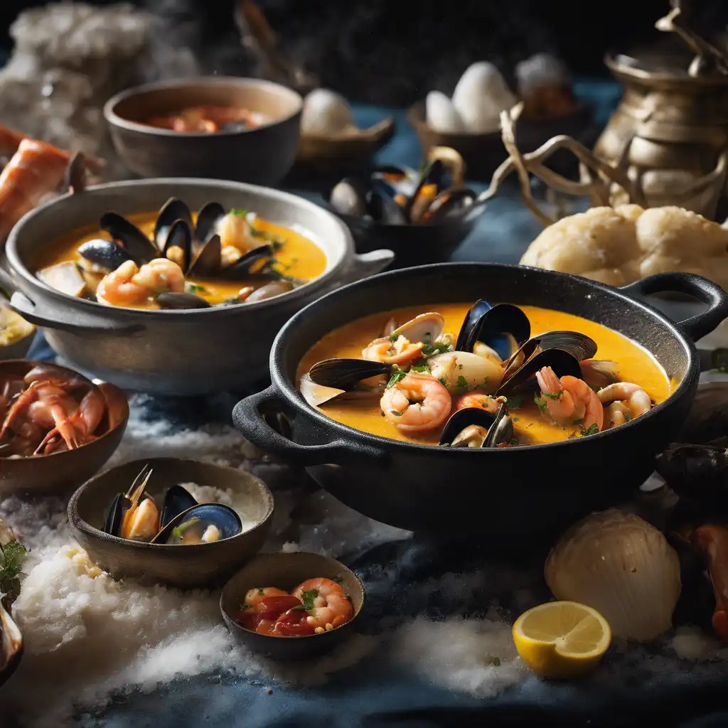 Cornmeal with Seafood Stew