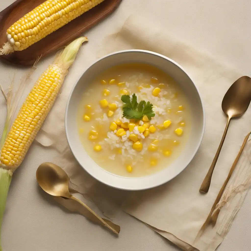 Sweet Corn and Rice Soup