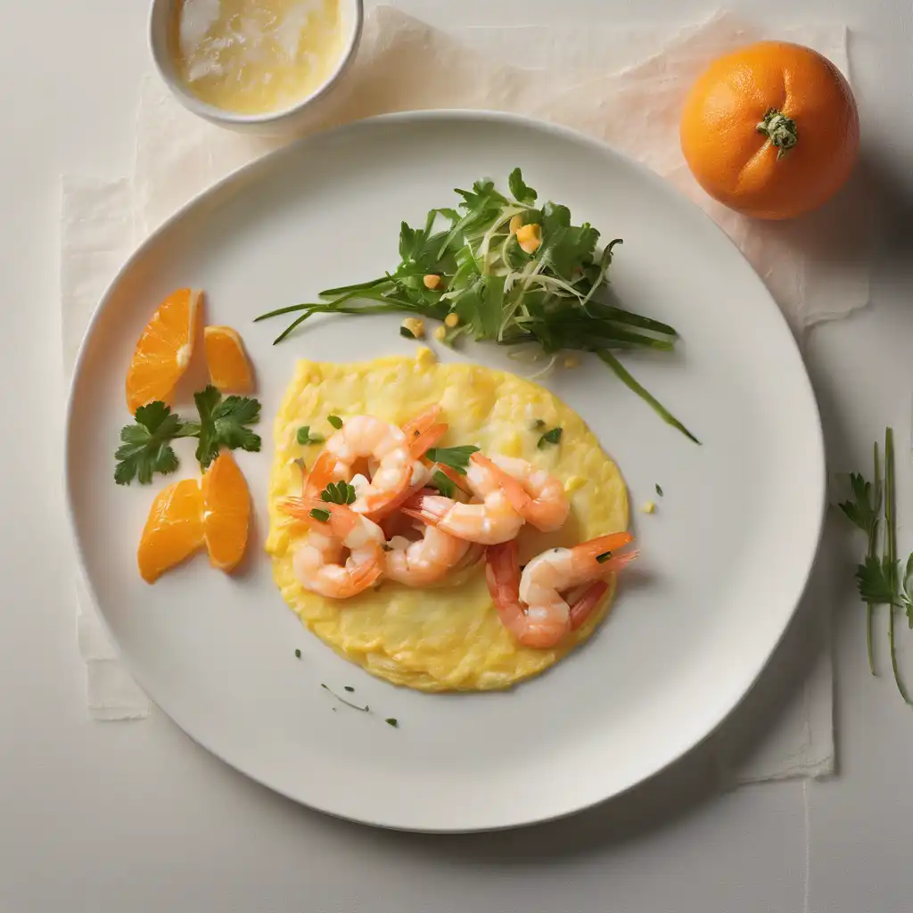 Shrimp and Tangerine Omelet