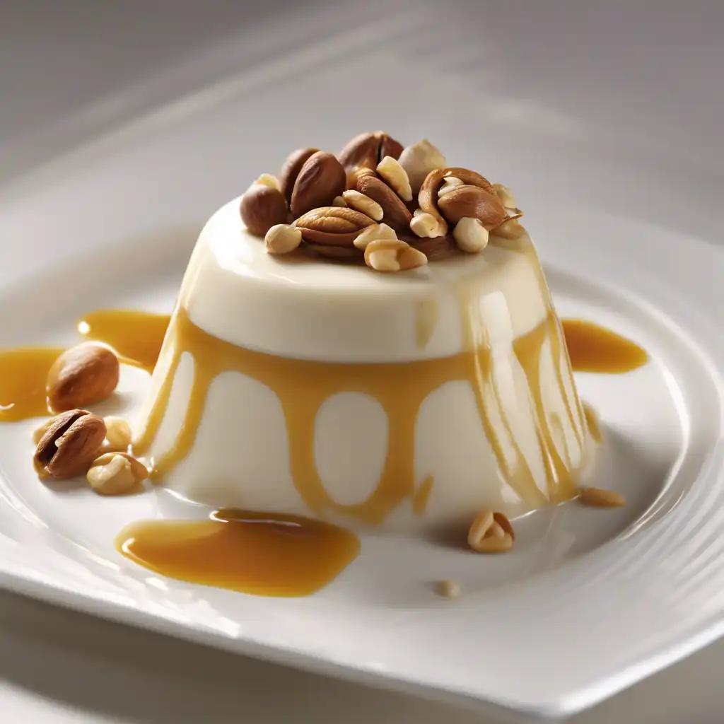 Cream Pudding Filled with Nuts