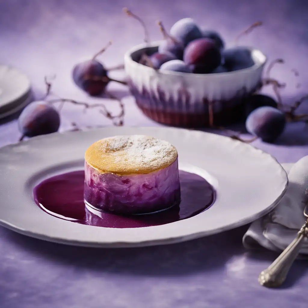 Frozen Plum Soufflé