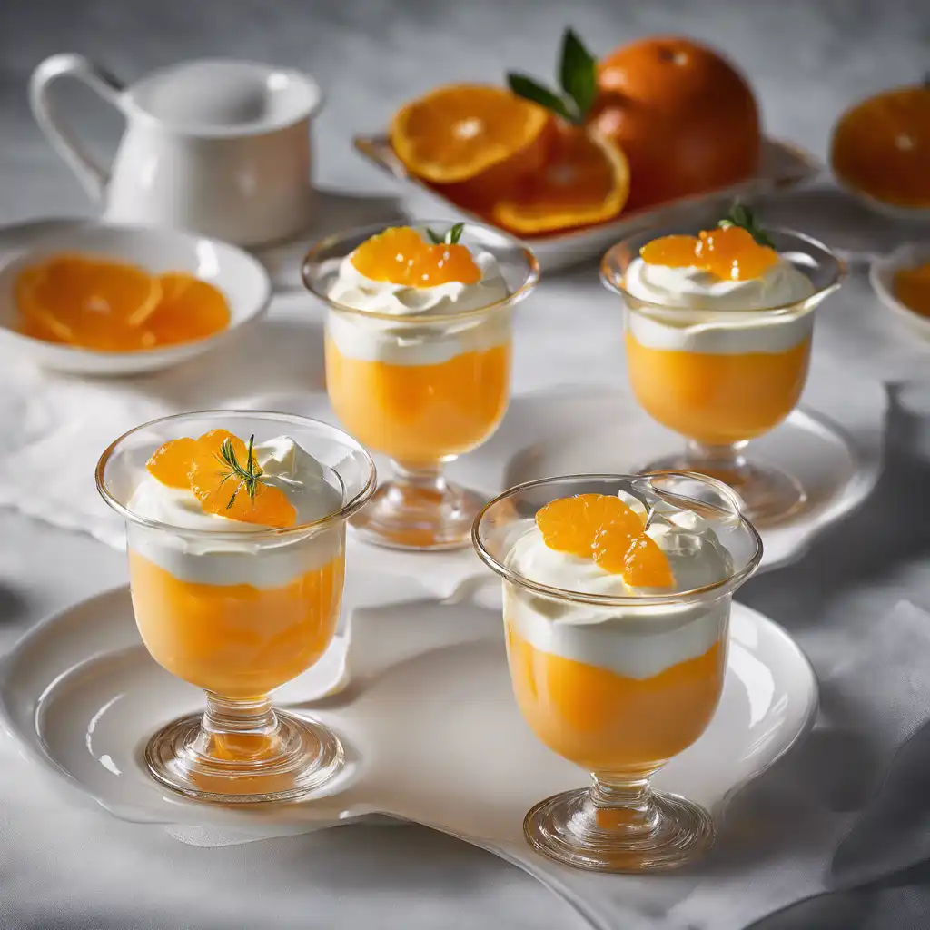 Ricotta and Orange Jelly Mousse