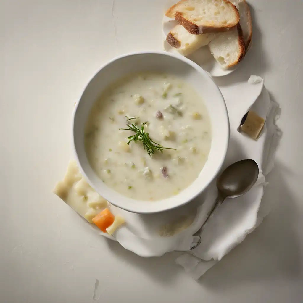 Salt and Gorgonzola Soup