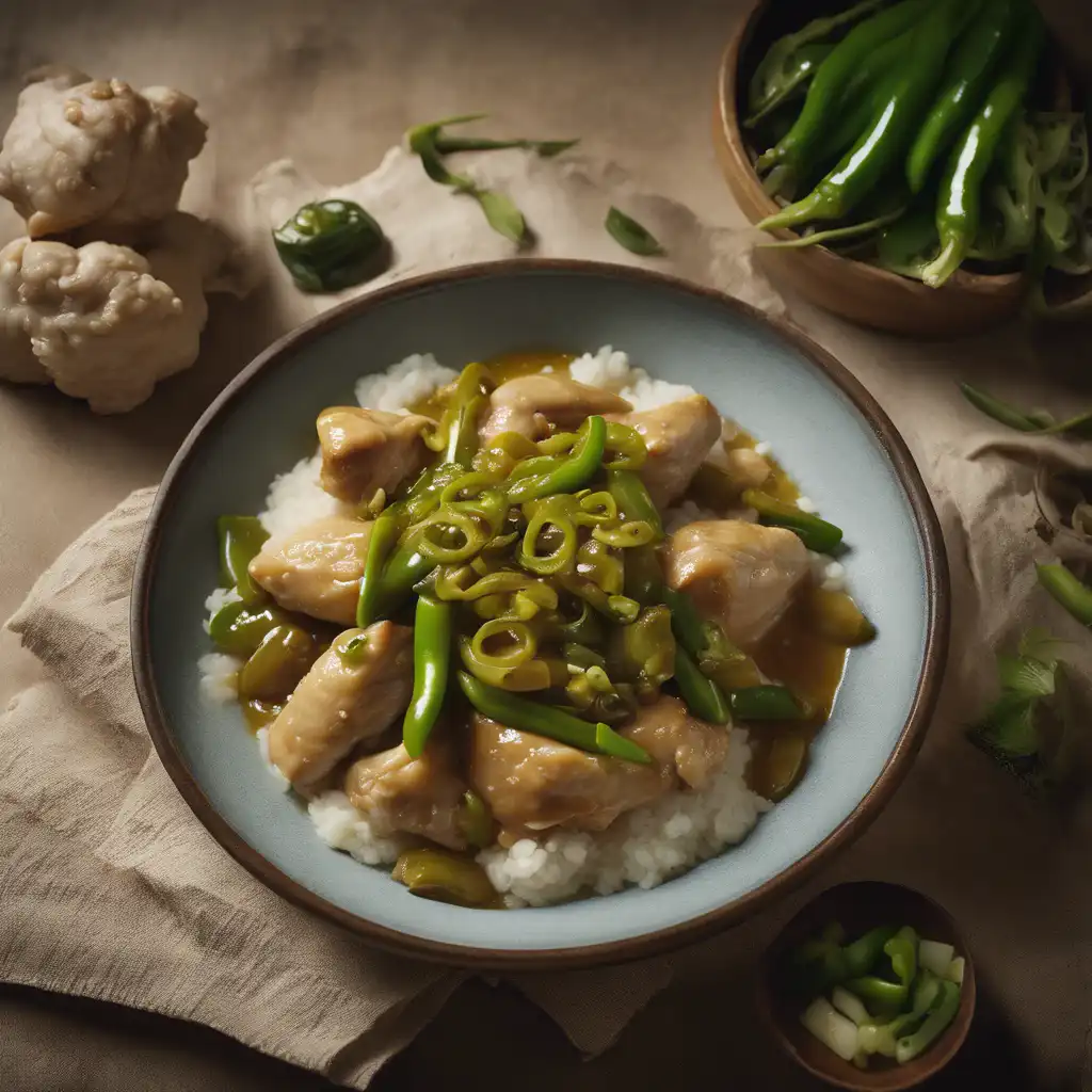 Chicken with Green Pepper