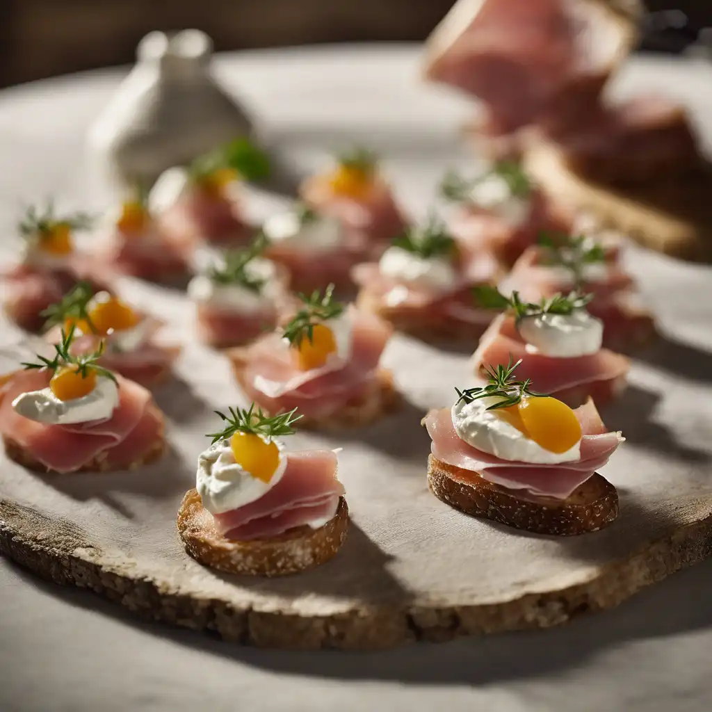 Cured Ham Canapés