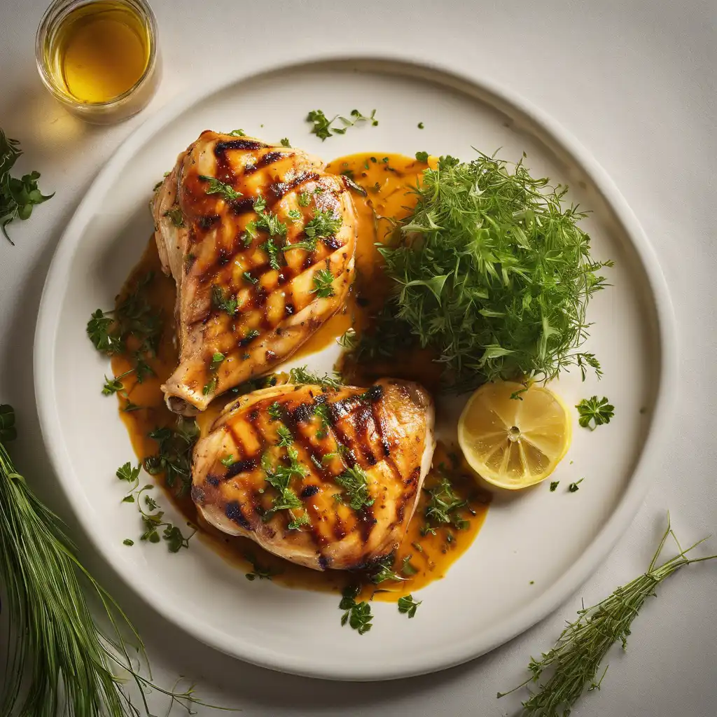 Grilled Chicken with Palm Oil Sauce