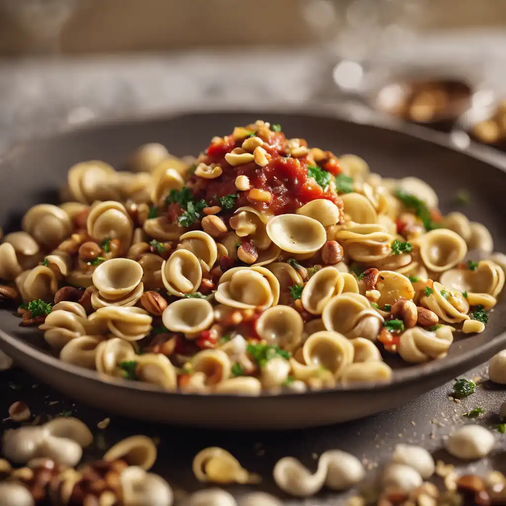 Orecchiette with Salsa and Nuts