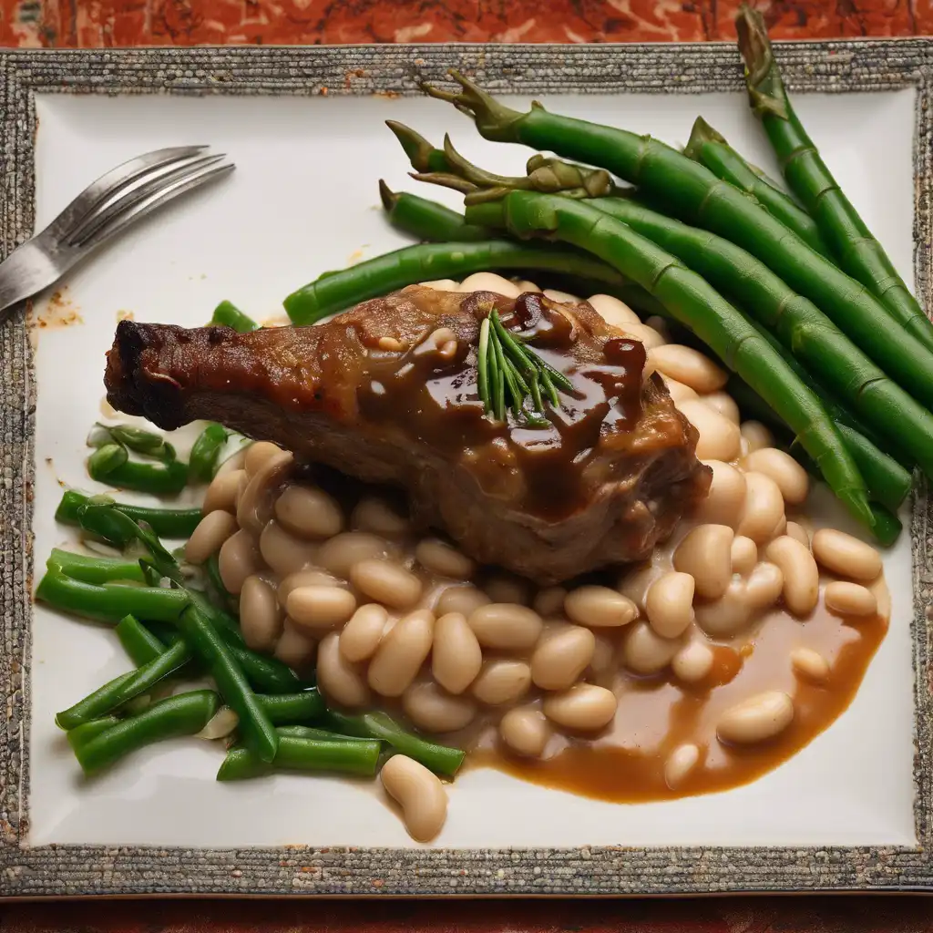 Lamb Shank with White Beans