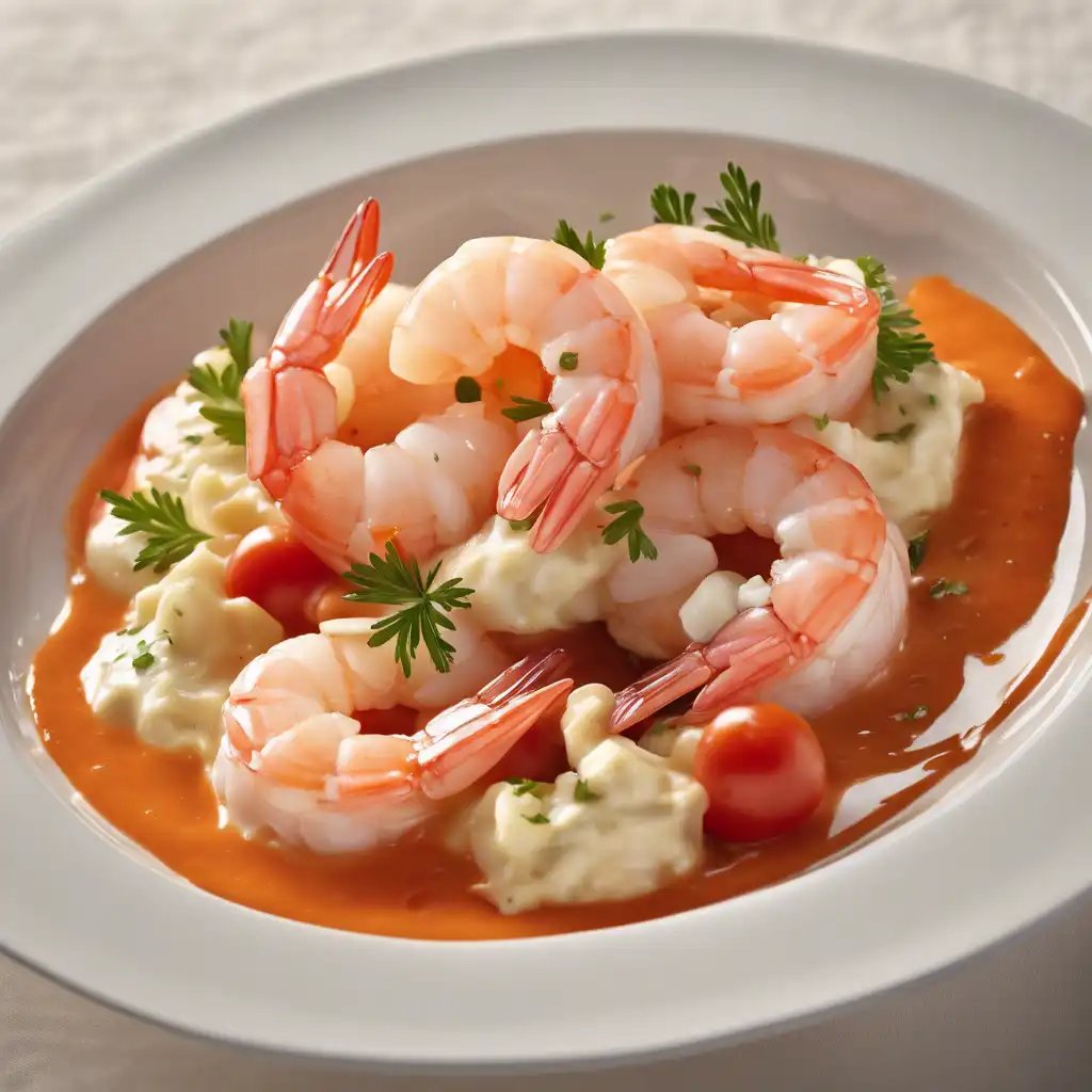 Shrimp with Creamy Cheese