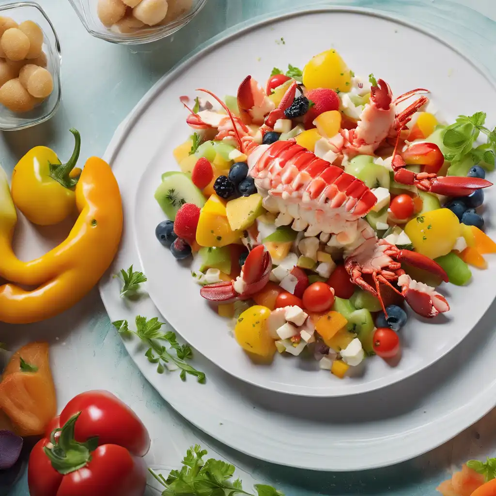 Lobster Salad with Fruits