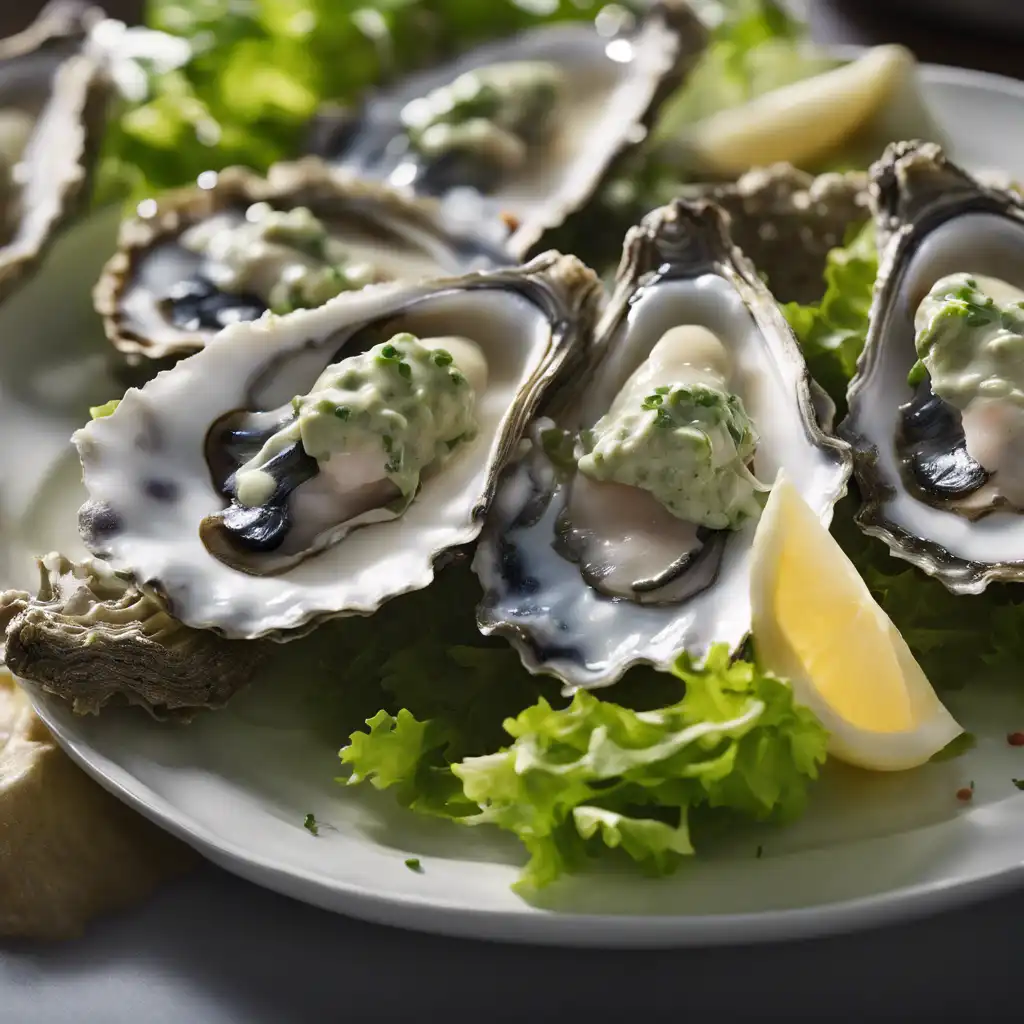 Oyster Salad with Green Mayonnaise