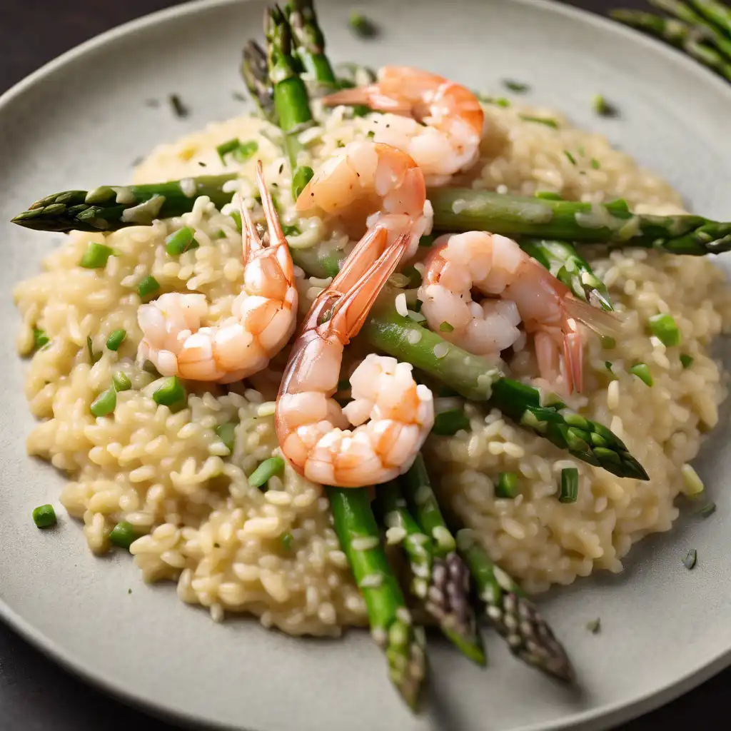 Shrimp and Asparagus Risotto