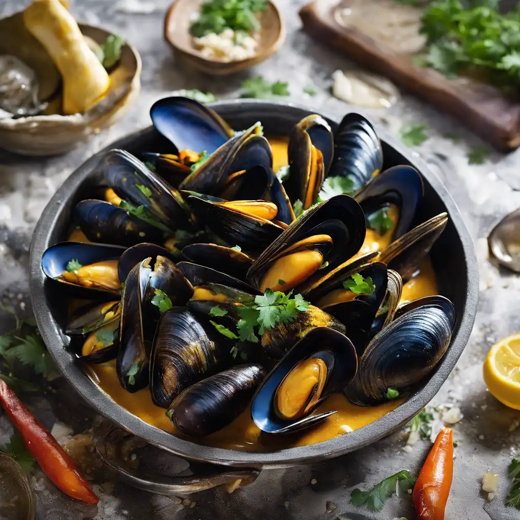 Curry Mussels (Caril)