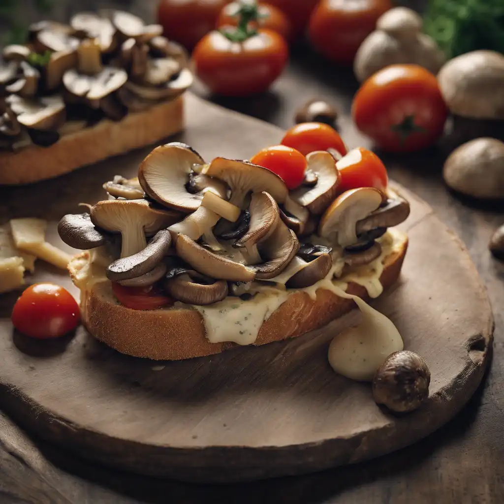 Foto de Open Mushroom Sandwich