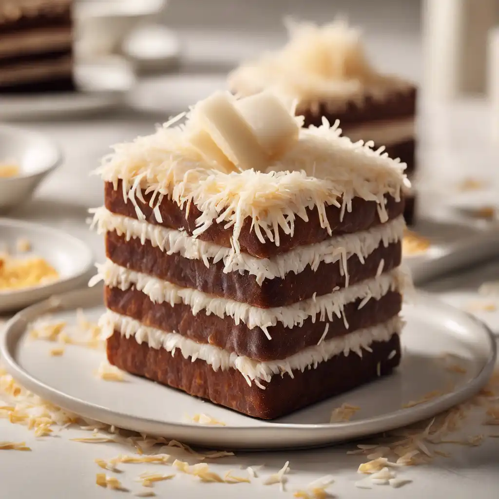 Wrapped Cake with Coconut