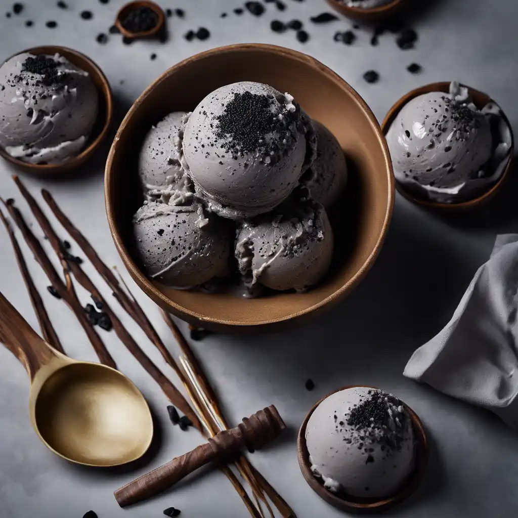 Black Sesame Ice Cream