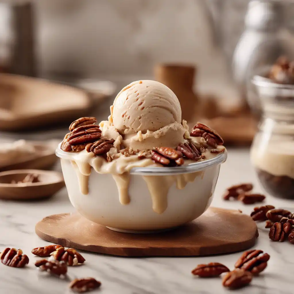 Cinnamon Ice Cream with Pecans