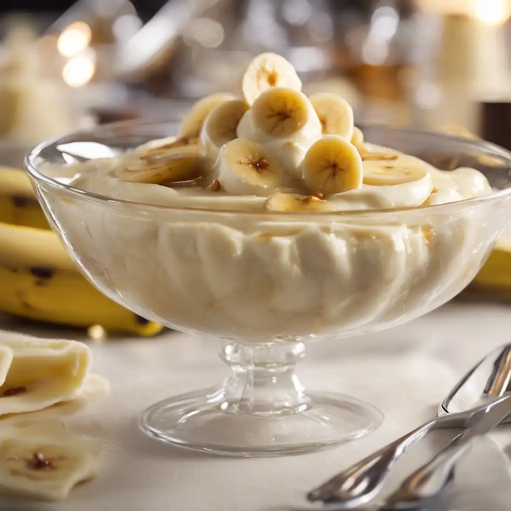 Flambéed Banana Pudding