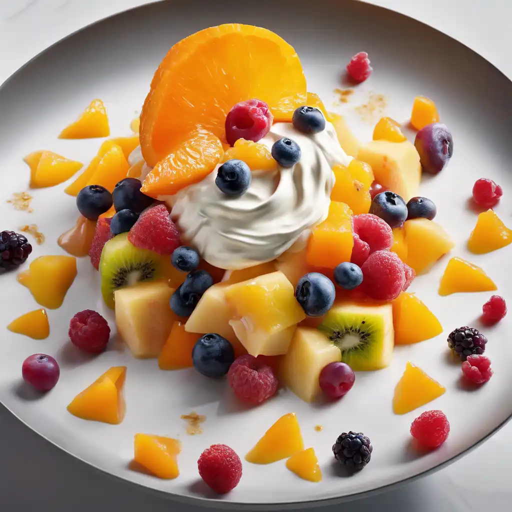 Fruit Salad with Porto Cream