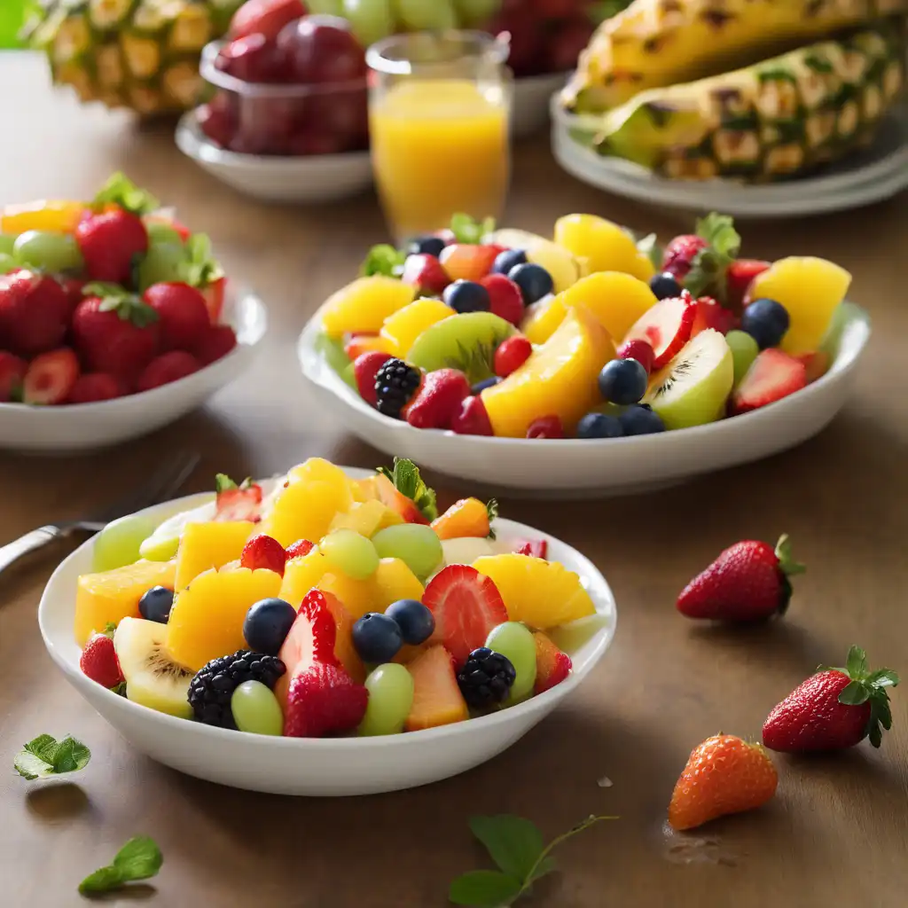 Fruit Salad with Orange and Honey Glaze