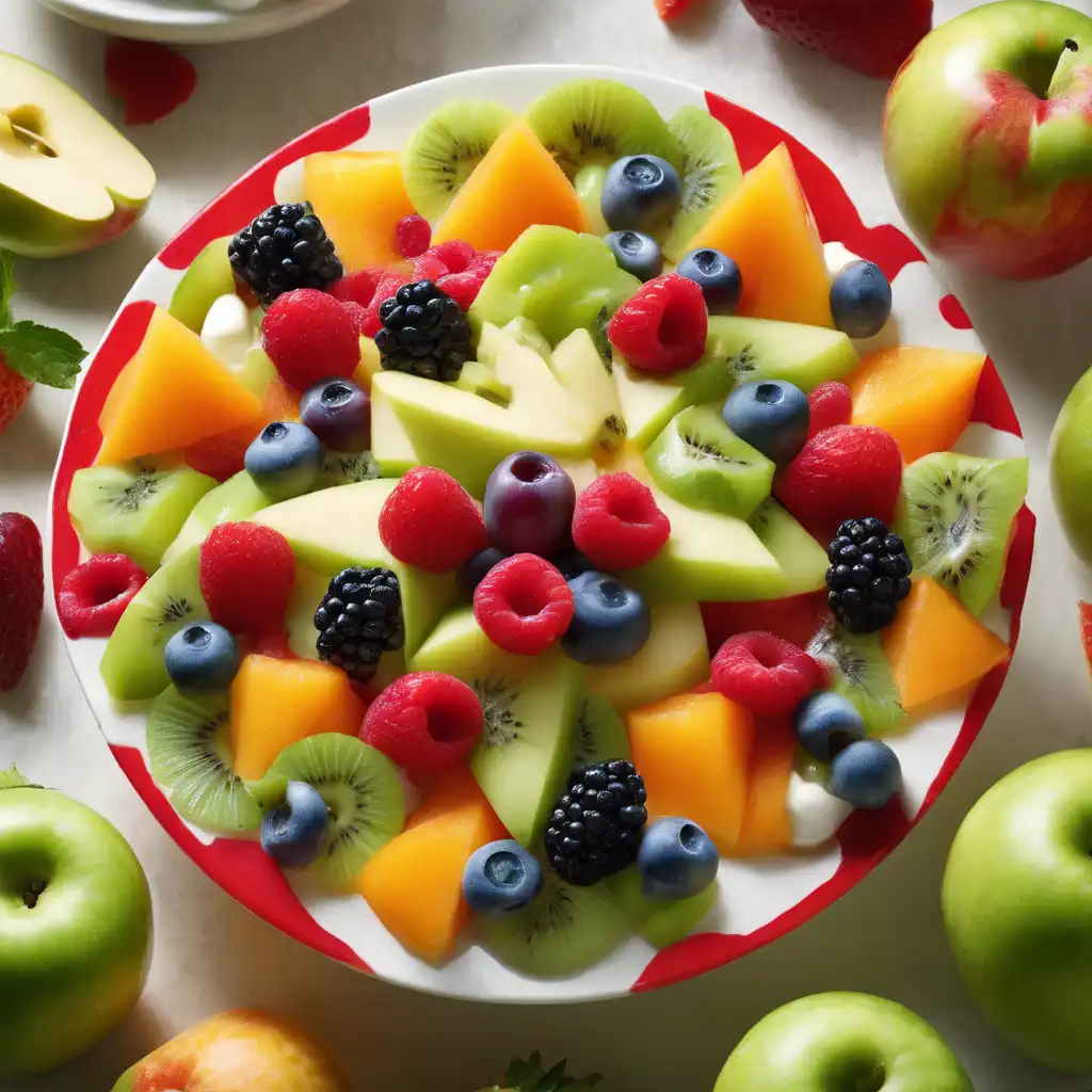 Fruit Salad with Yogurt Dressing