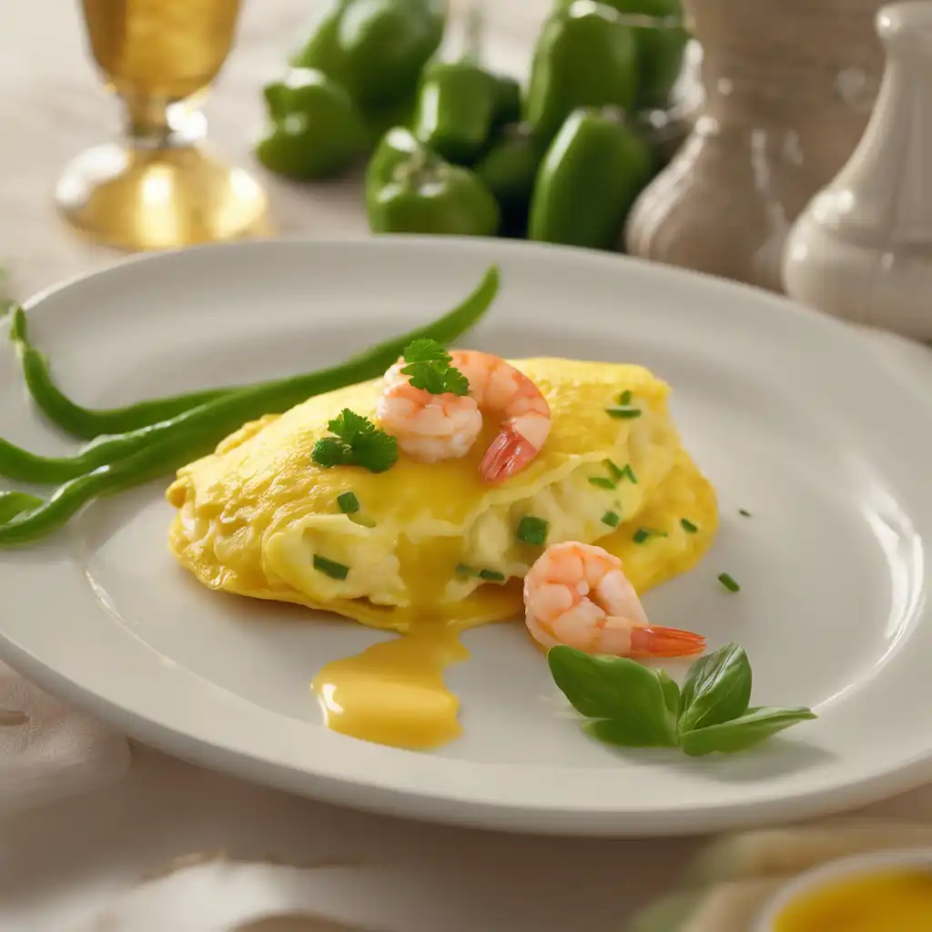 Sufficiently Fluffy Omelet with Shrimp Sauce