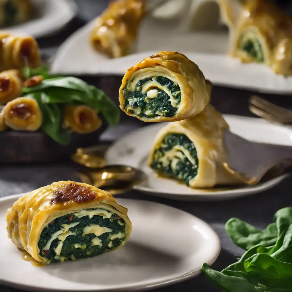 Stuffed Rocambole with Spinach