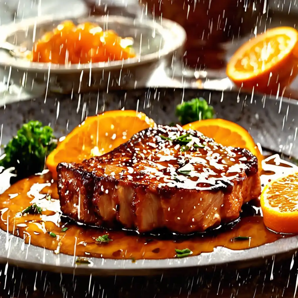 Orange Glazed Pork Chops