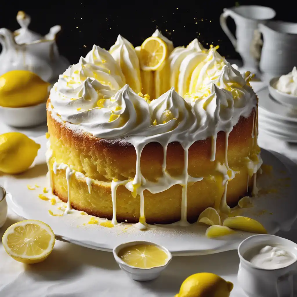 Lemon Cake with Whipped Cream