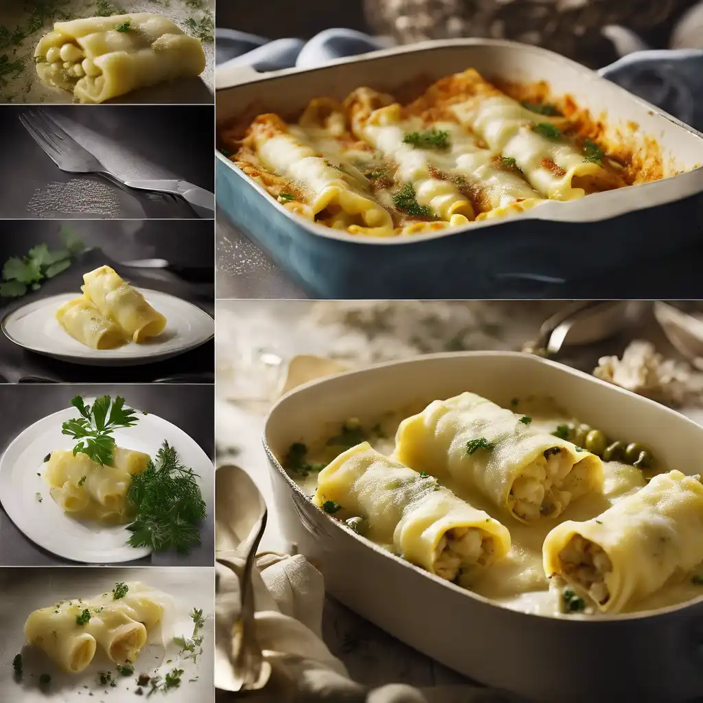 Cauliflower Cannelloni with Cod