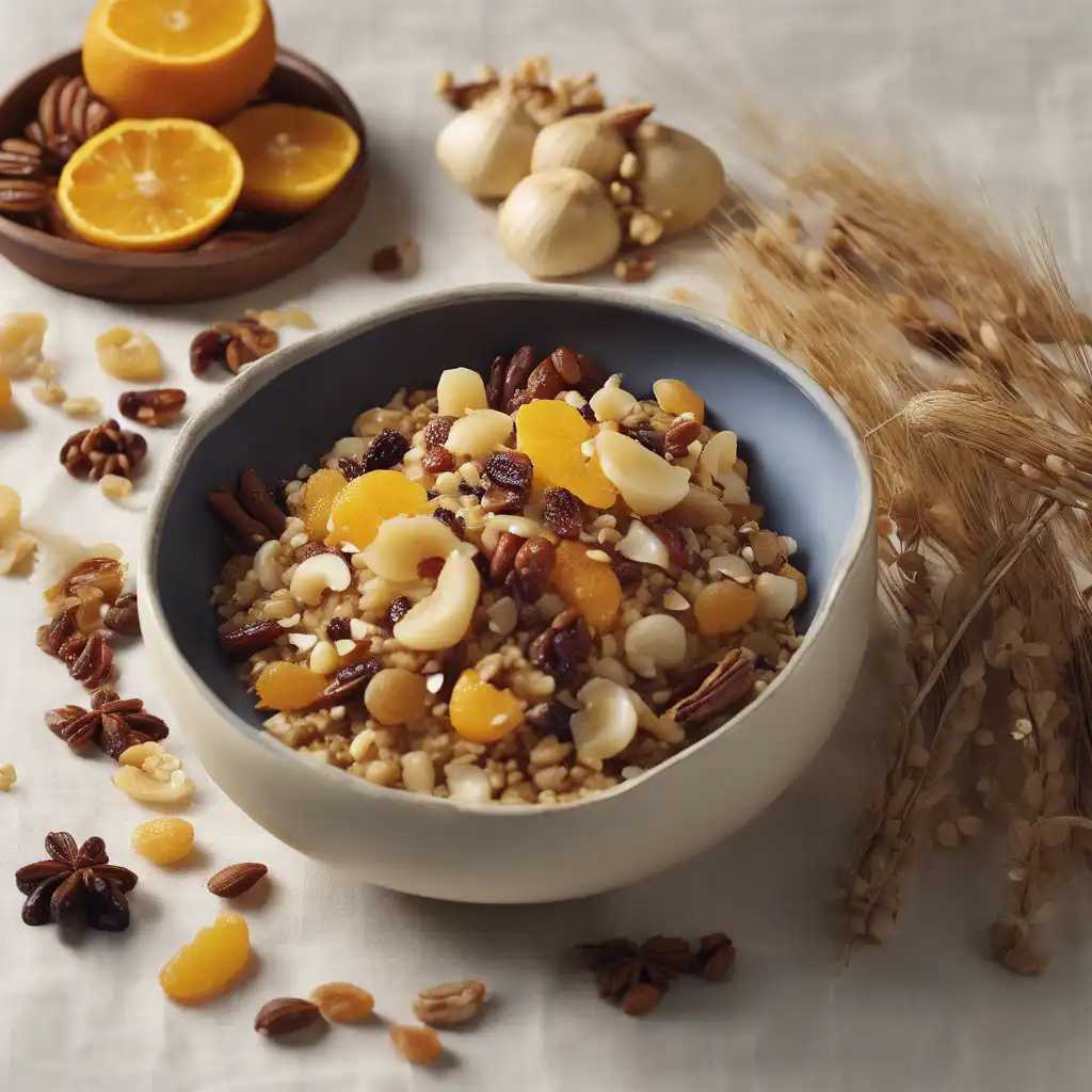 Wheat with Dried Fruits and Nuts Recipe