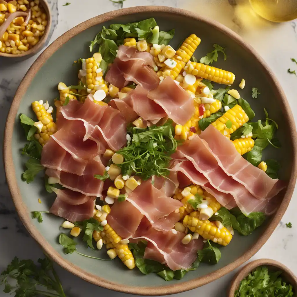 Corn and Prosciutto Salad