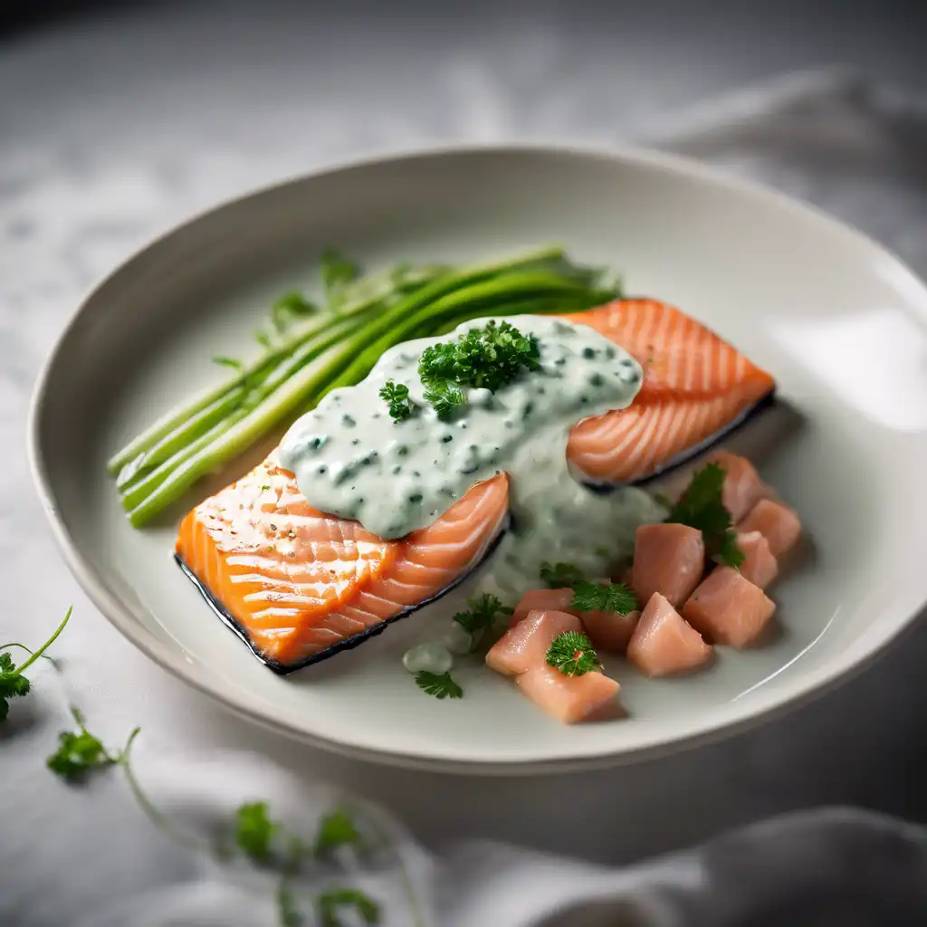 Salmon with Two Sauces