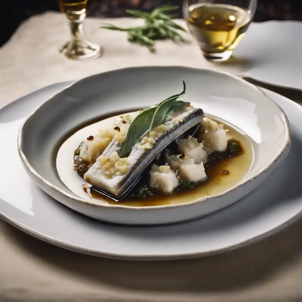 Boiled Eel with Parmesan and Sage