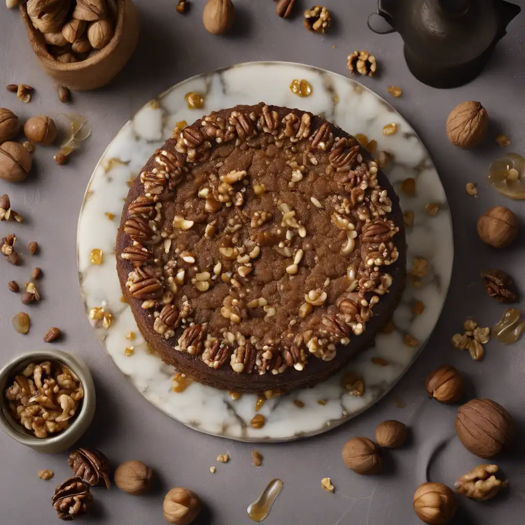 Walnut Cake with Nuts