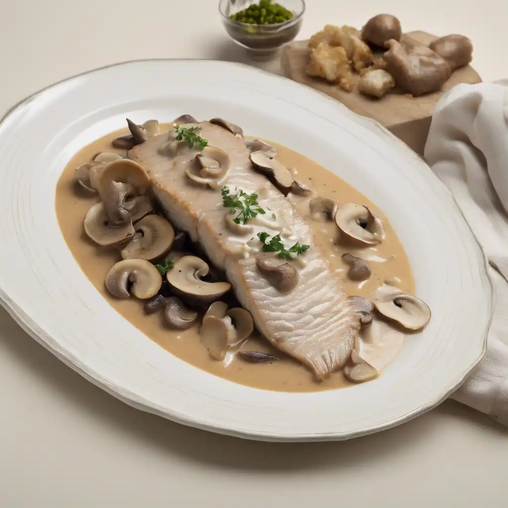 Fillet of Catfish with Mushroom Sauce