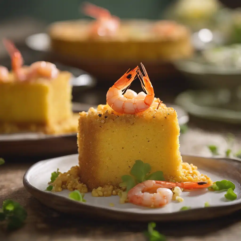 Cornmeal Cake with Shrimp