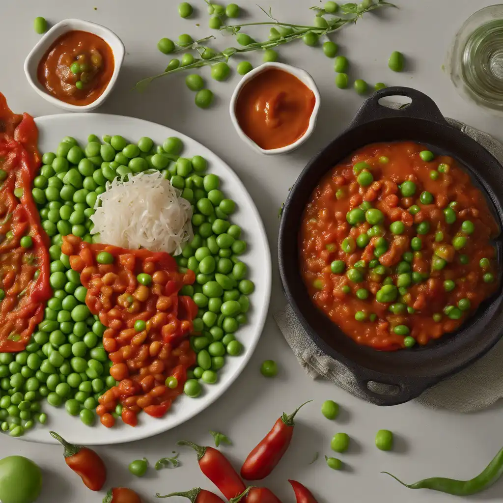 Peas with Pimenta Sauce