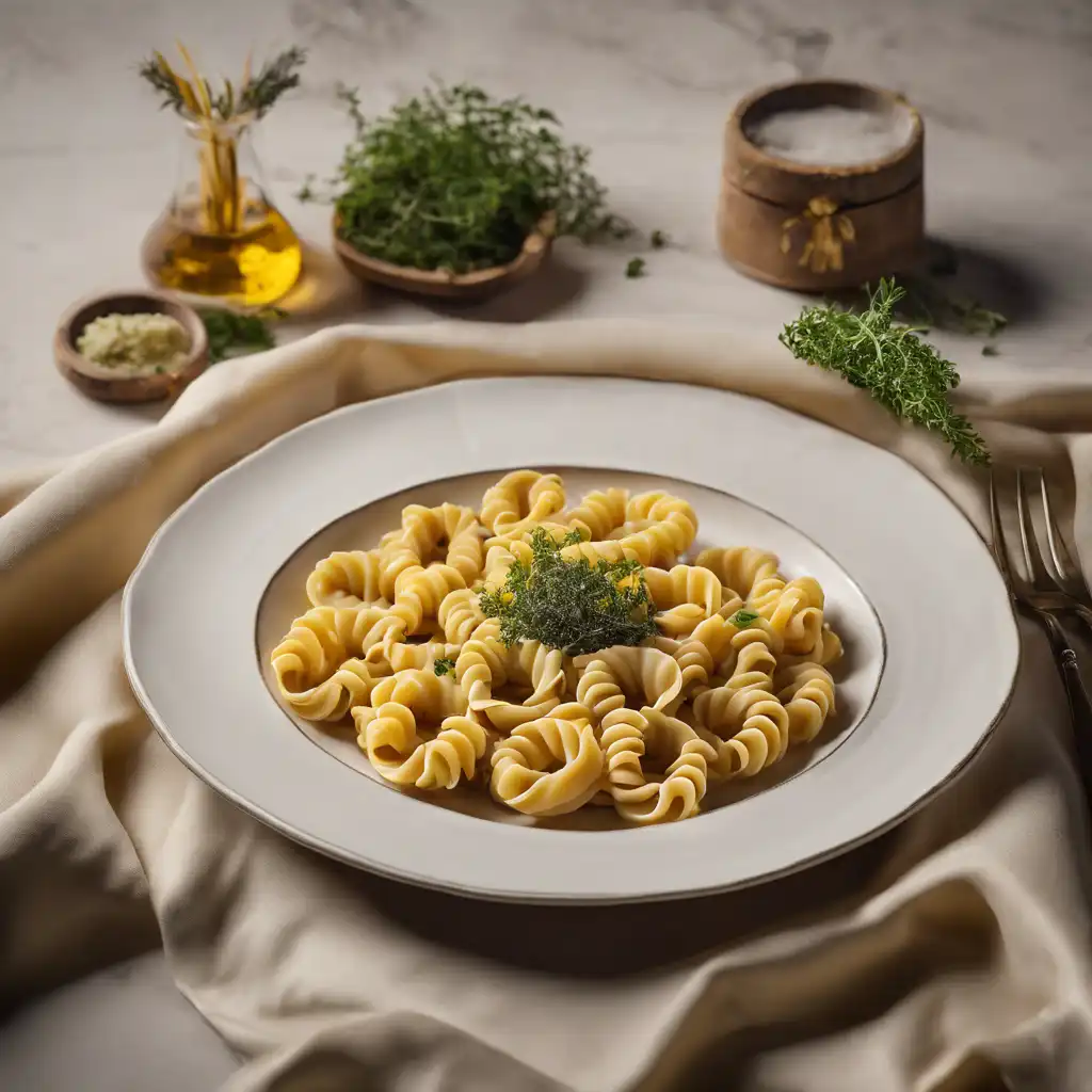 Crescent-Shaped Pasta with Thyme Sauce