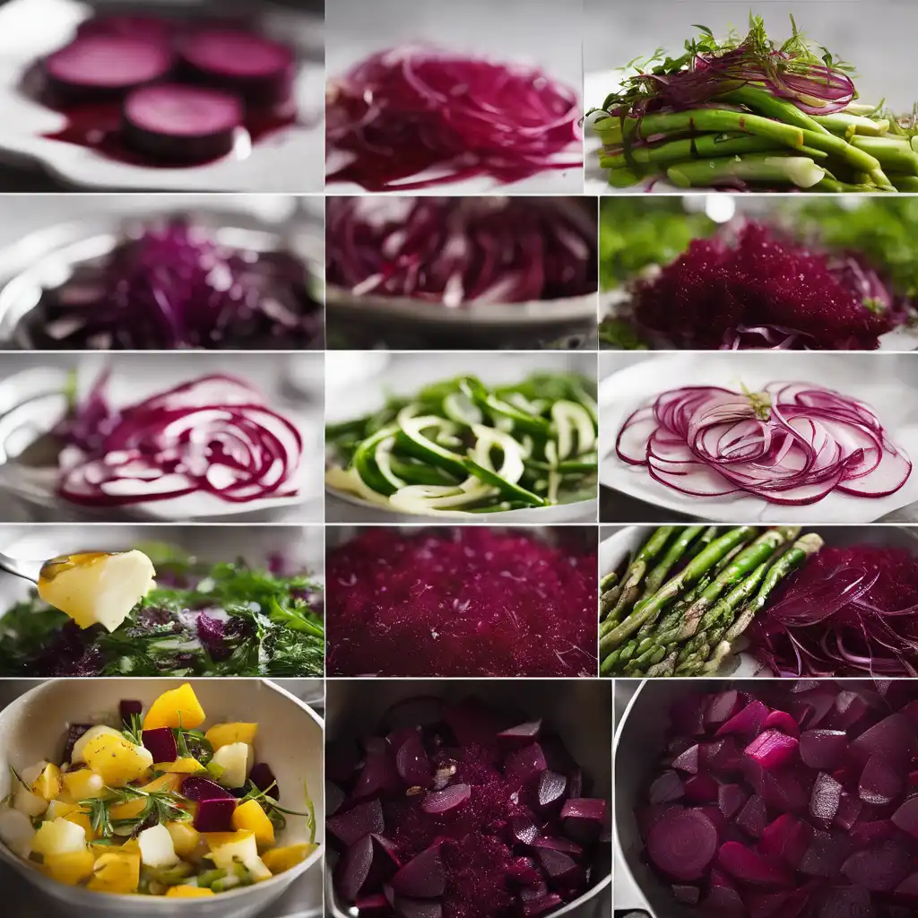 Onion, Asparagus, and Beet Salad