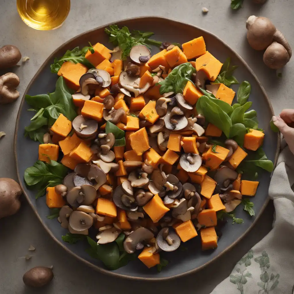 Sweet Potato and Mushroom Salad