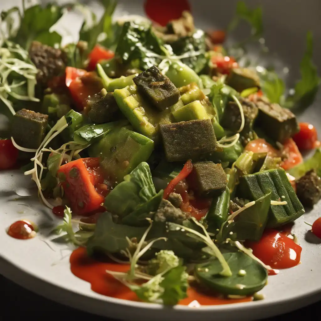 Okra and Duck Green Salad